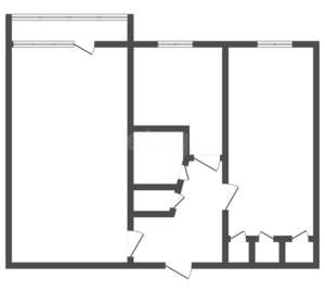 2-к квартира, вторичка, 43м2, 5/5 этаж